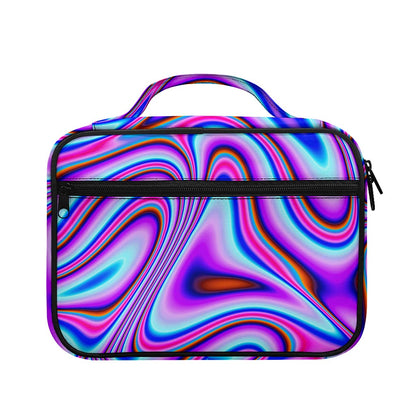 Purple Psychedelic Trippy Print Briefcase Bible Bag