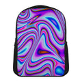 Purple Psychedelic Trippy Print Casual Backpack