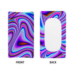 Purple Psychedelic Trippy Print Changing Pad Cover