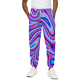Purple Psychedelic Trippy Print Cotton Sweatpants