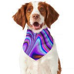 Purple Psychedelic Trippy Print Dog Bandana