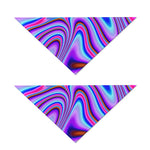 Purple Psychedelic Trippy Print Dog Bandana