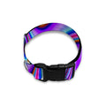 Purple Psychedelic Trippy Print Dog Collar