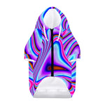 Purple Psychedelic Trippy Print Dog Zip Up Hoodie