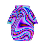 Purple Psychedelic Trippy Print Dog Zip Up Hoodie