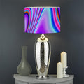 Purple Psychedelic Trippy Print Drum Lamp Shade