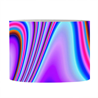 Purple Psychedelic Trippy Print Drum Lamp Shade