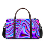 Purple Psychedelic Trippy Print Duffle Bag