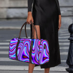 Purple Psychedelic Trippy Print Duffle Bag