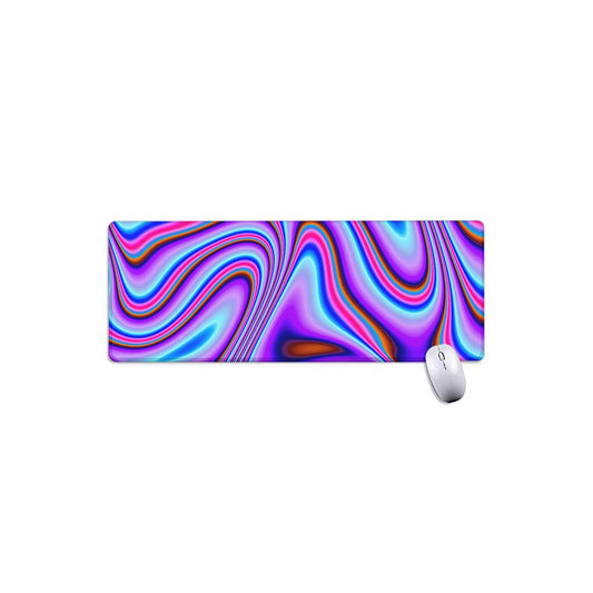 Purple Psychedelic Trippy Print Extended Mouse Pad