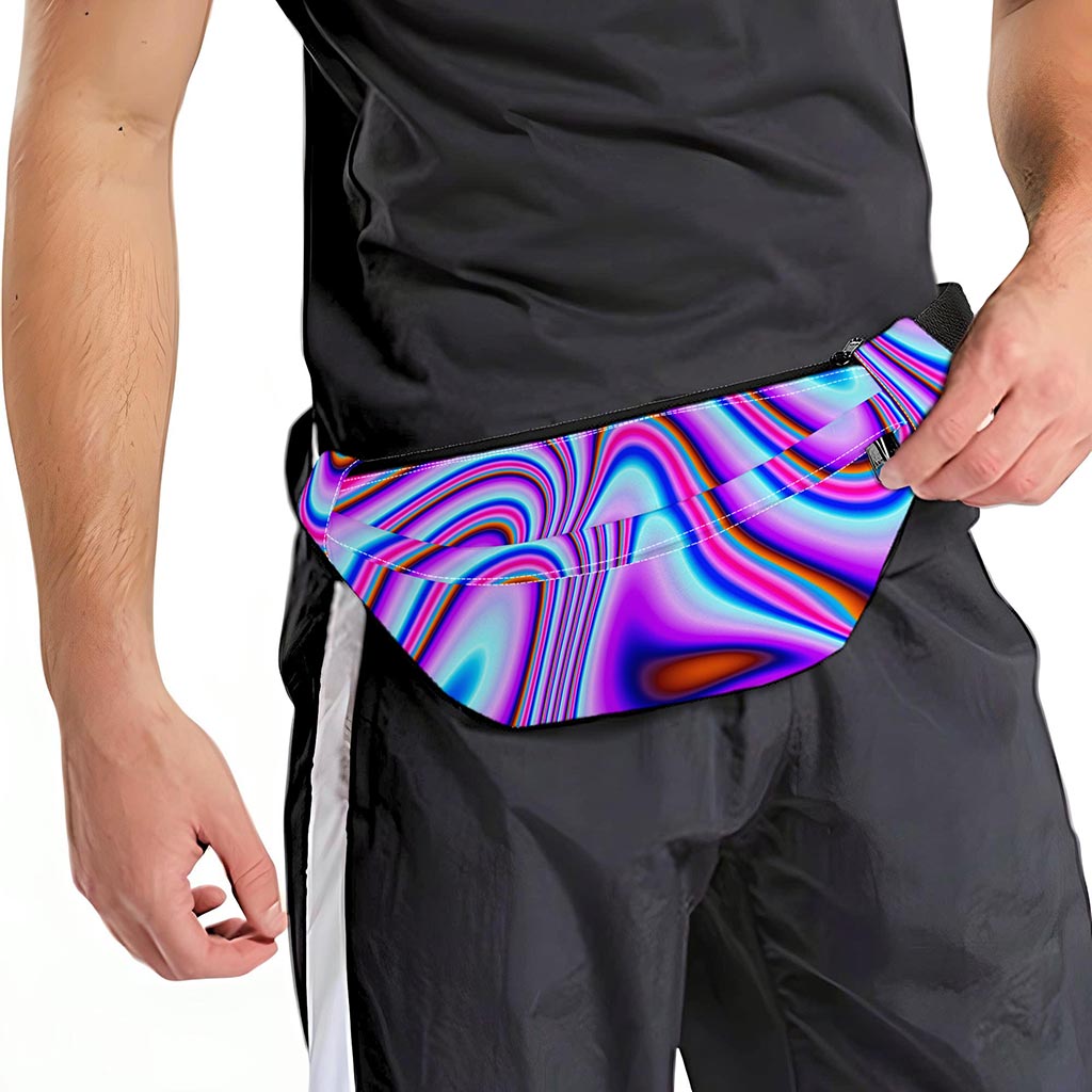 Purple Psychedelic Trippy Print Fanny Pack
