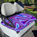 Purple Psychedelic Trippy Print Golf Cart Seat Cover