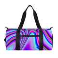 Purple Psychedelic Trippy Print Gym Bag