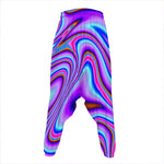 Purple Psychedelic Trippy Print Hammer Pants