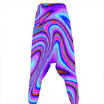 Purple Psychedelic Trippy Print Hammer Pants