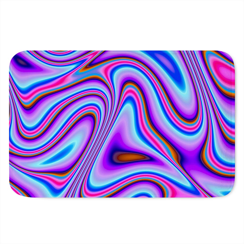 Purple Psychedelic Trippy Print Indoor Door Mat