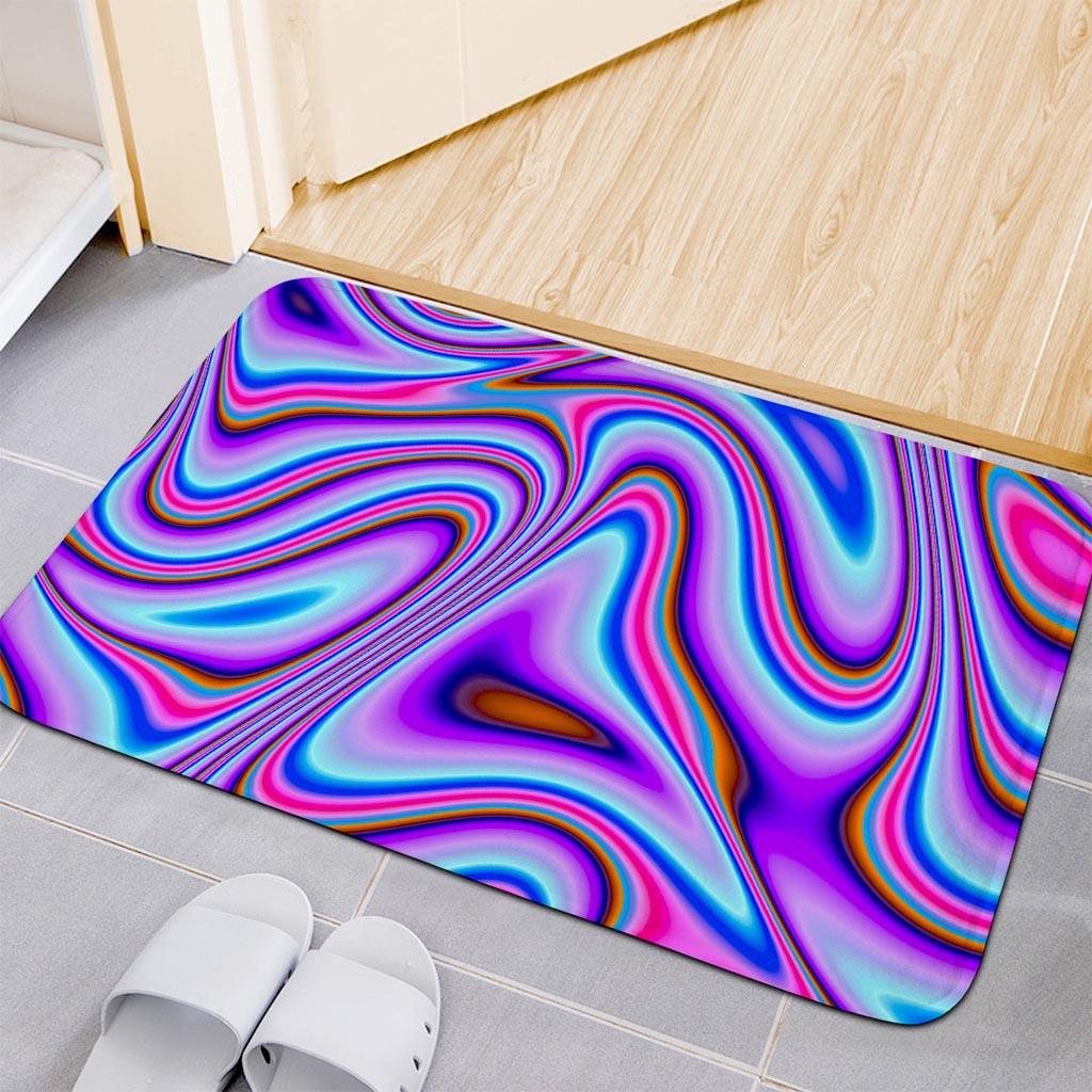 Purple Psychedelic Trippy Print Indoor Door Mat
