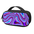 Purple Psychedelic Trippy Print Portable Cooler Travel Case