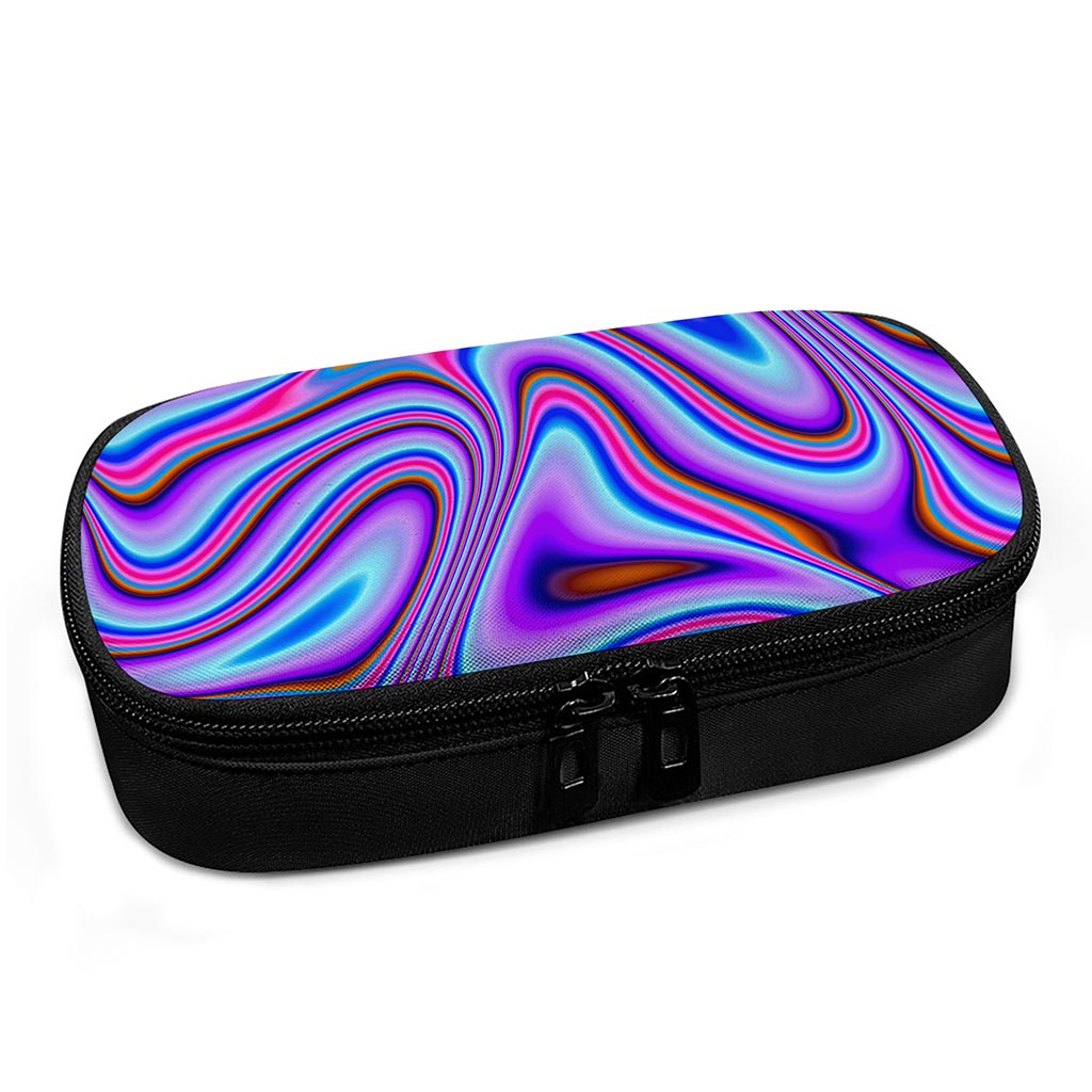 Purple Psychedelic Trippy Print Insulin Cooler Travel Case
