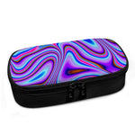 Purple Psychedelic Trippy Print Insulin Cooler Travel Case