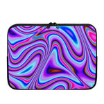 Purple Psychedelic Trippy Print Laptop Sleeve
