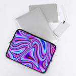 Purple Psychedelic Trippy Print Laptop Sleeve