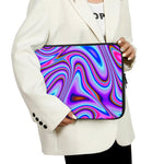 Purple Psychedelic Trippy Print Laptop Sleeve
