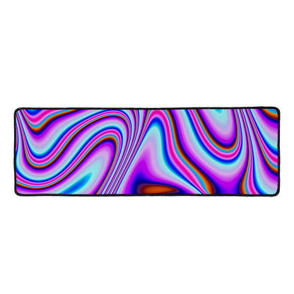 Purple Psychedelic Trippy Print Long Kitchen Mat