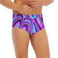Purple Psychedelic Trippy Print Men's Briefs