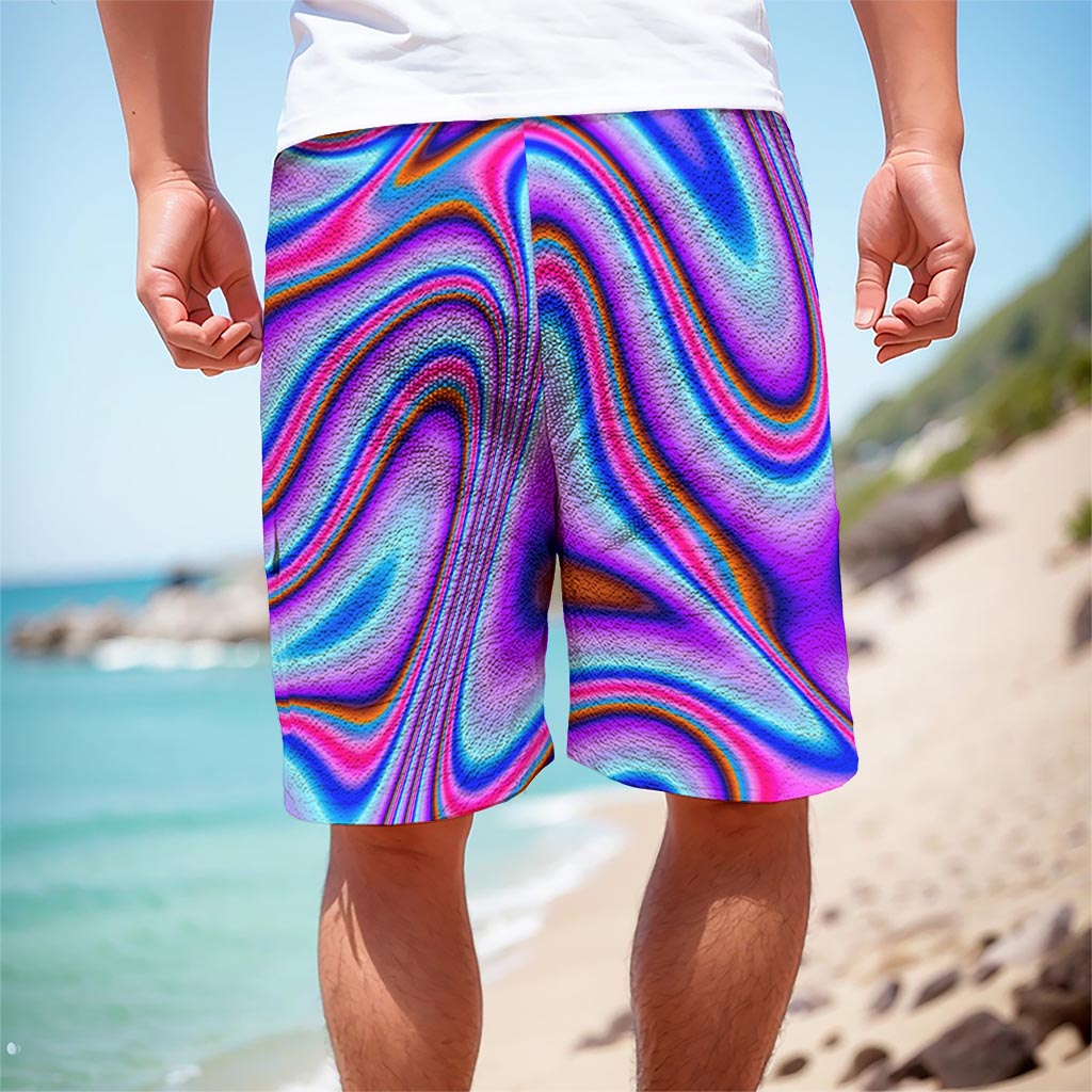 Purple Psychedelic Trippy Print Men's Cargo Shorts
