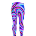 Purple Psychedelic Trippy Print Men's Leggings