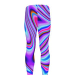 Purple Psychedelic Trippy Print Men's leggings