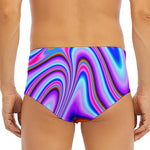 Purple Psychedelic Trippy Print Men's Triangle Swim Briefs