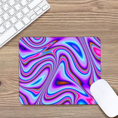 Purple Psychedelic Trippy Print Mouse Pad