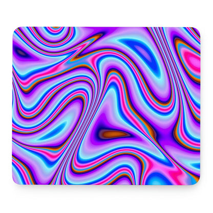 Purple Psychedelic Trippy Print Mouse Pad
