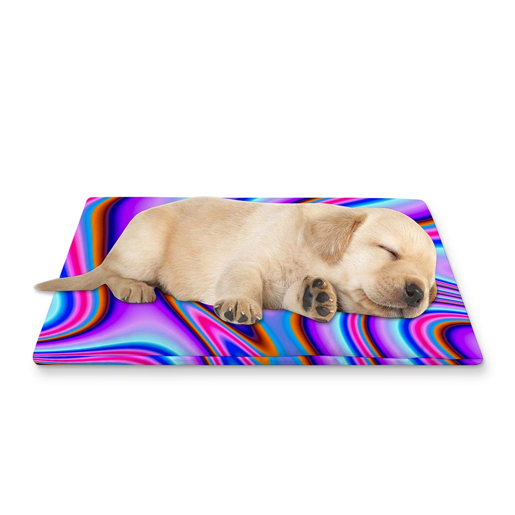 Purple Psychedelic Trippy Print Pet Cooling Mat Cover