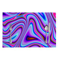 Purple Psychedelic Trippy Print Placemat