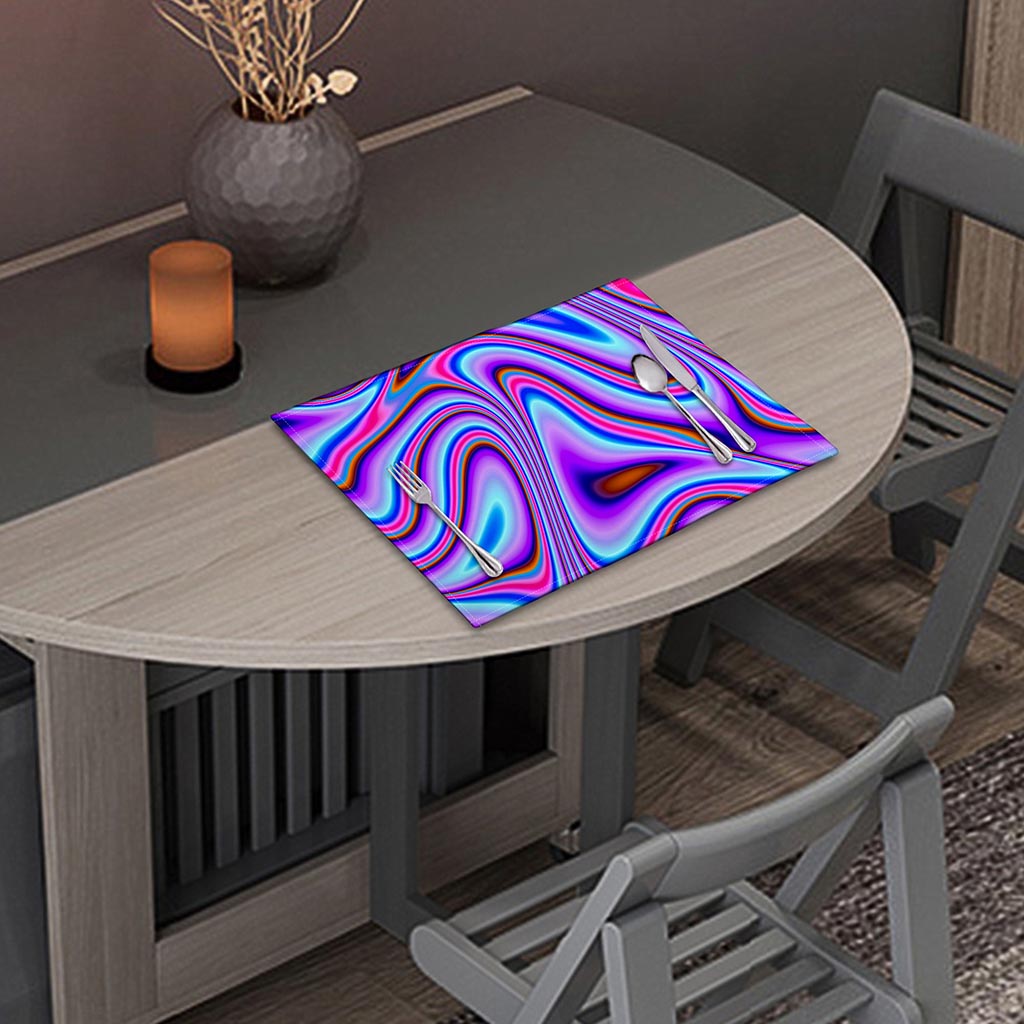 Purple Psychedelic Trippy Print Placemat