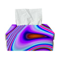 Purple Psychedelic Trippy Print Rectangle Tissue Box Cover