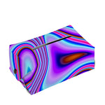 Purple Psychedelic Trippy Print Rectangle Tissue Box Cover