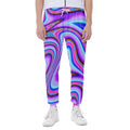 Purple Psychedelic Trippy Print Joggers