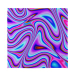 Purple Psychedelic Trippy Print Silk Bandana