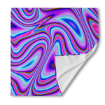Purple Psychedelic Trippy Print Silk Bandana