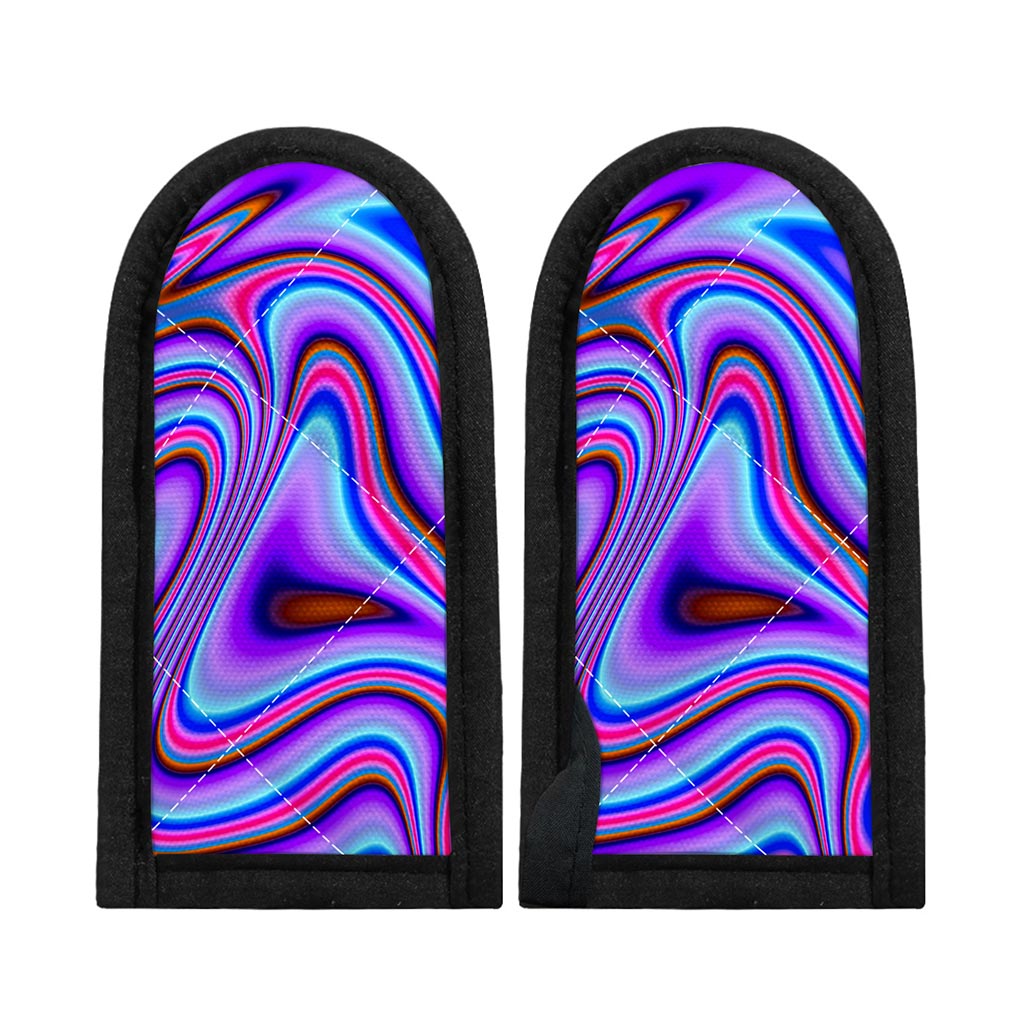 Purple Psychedelic Trippy Print Skillet Handle Cover