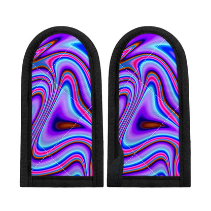 Purple Psychedelic Trippy Print Skillet Handle Cover