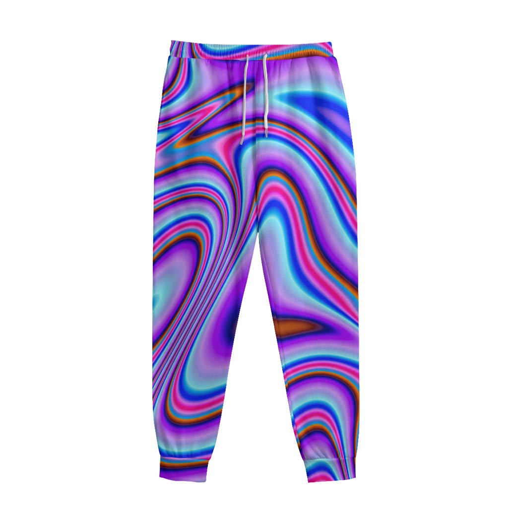 Purple Psychedelic Trippy Print Sweatpants