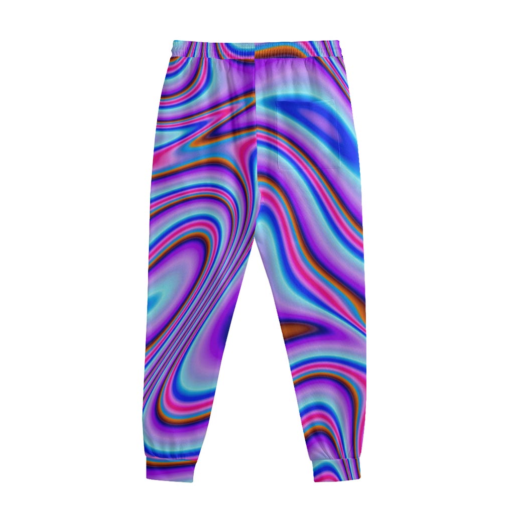 Purple Psychedelic Trippy Print Sweatpants