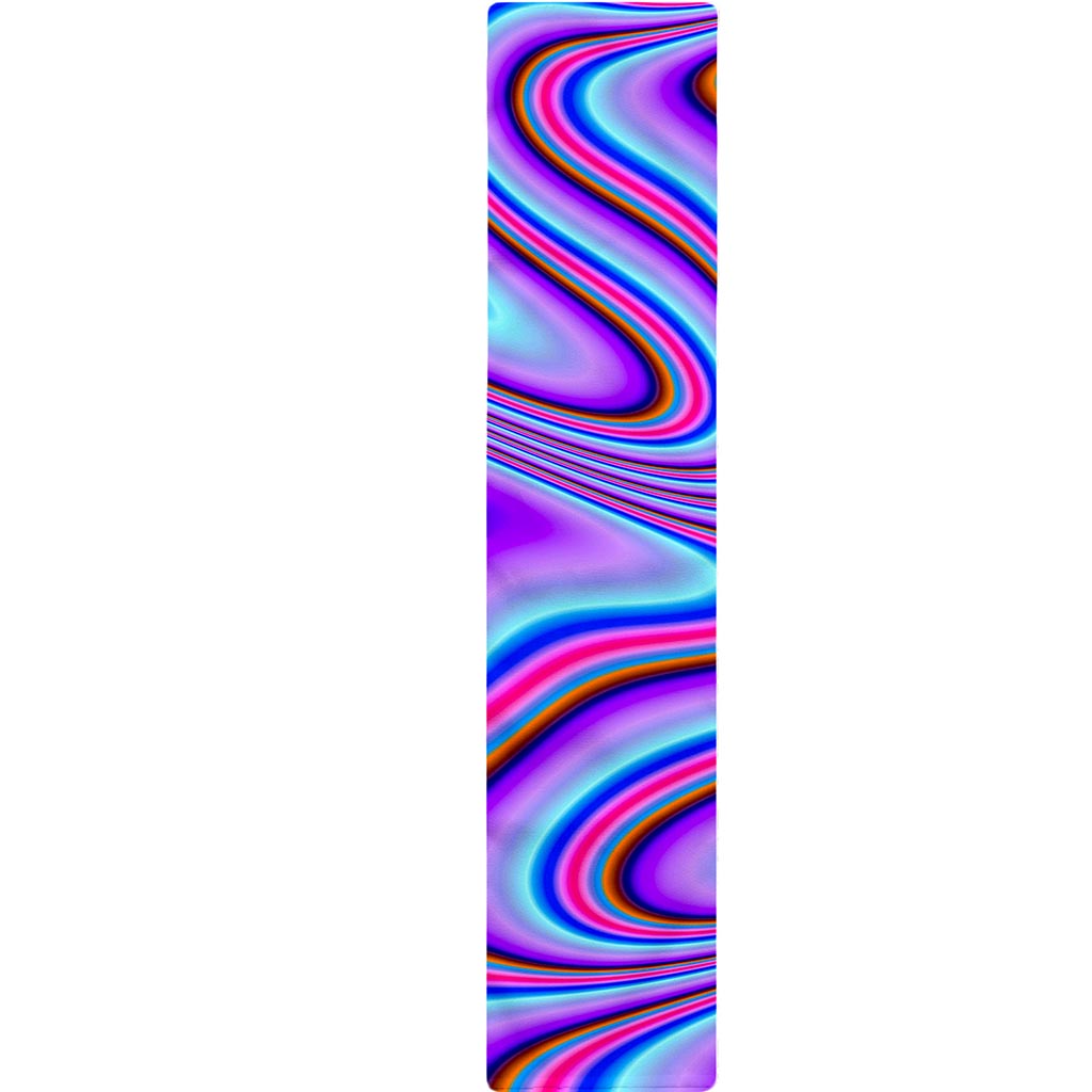 Purple Psychedelic Trippy Print Table Runner