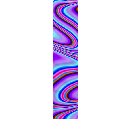Purple Psychedelic Trippy Print Table Runner