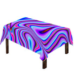 Purple Psychedelic Trippy Print Tablecloth